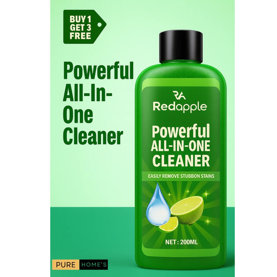 Redapple™ All-in-One  Multipurpose Kitchen Grease Cleaner (Pack Of 4) 200ml Each