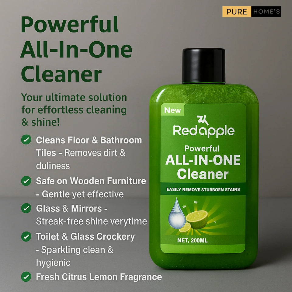 Redapple™ All-in-One  Multipurpose Kitchen Grease Cleaner (Pack Of 4) 200ml Each