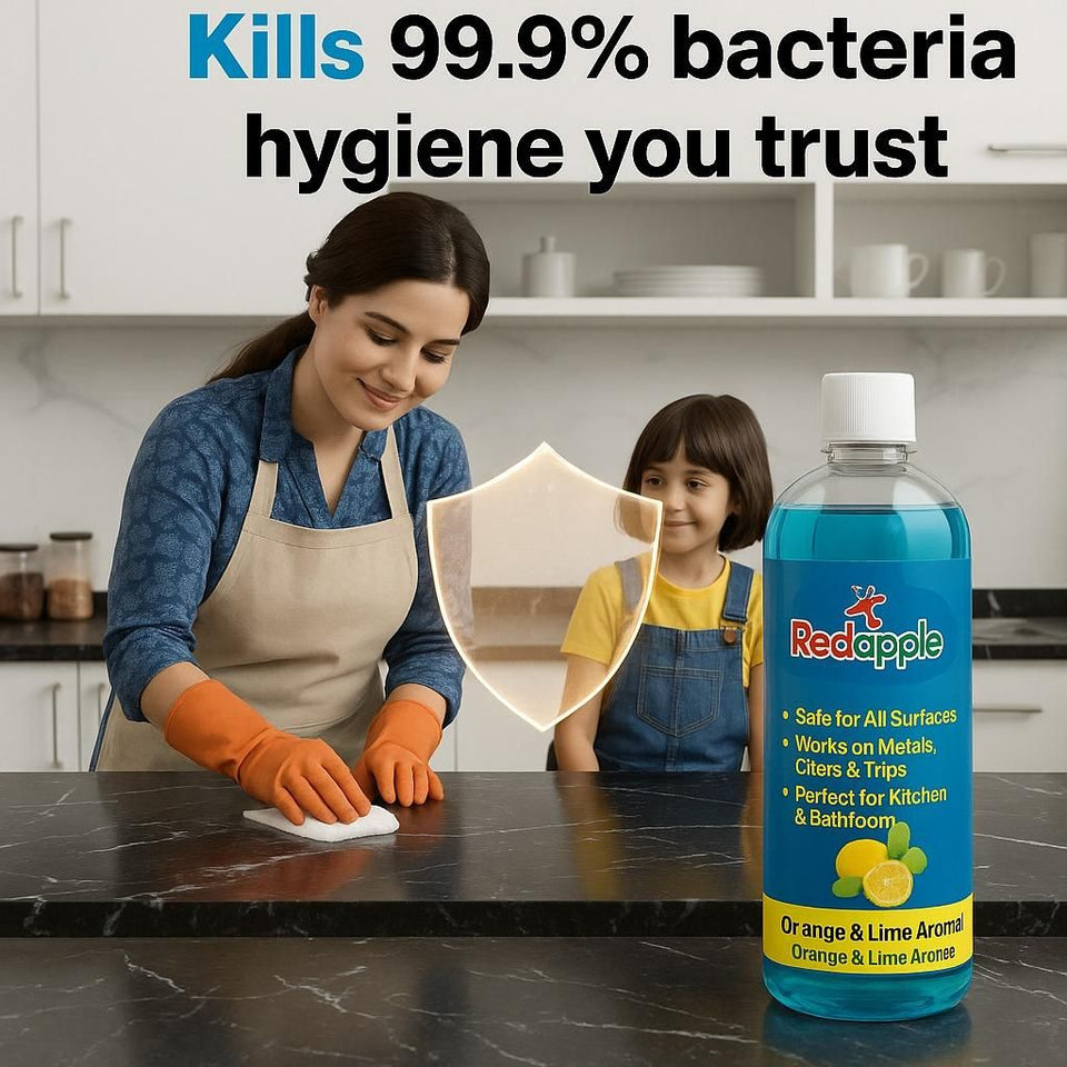 Redapple™ All-In-One Cleaner – Orange &amp; Lime Aroma (100 ml each | Pack of 4)