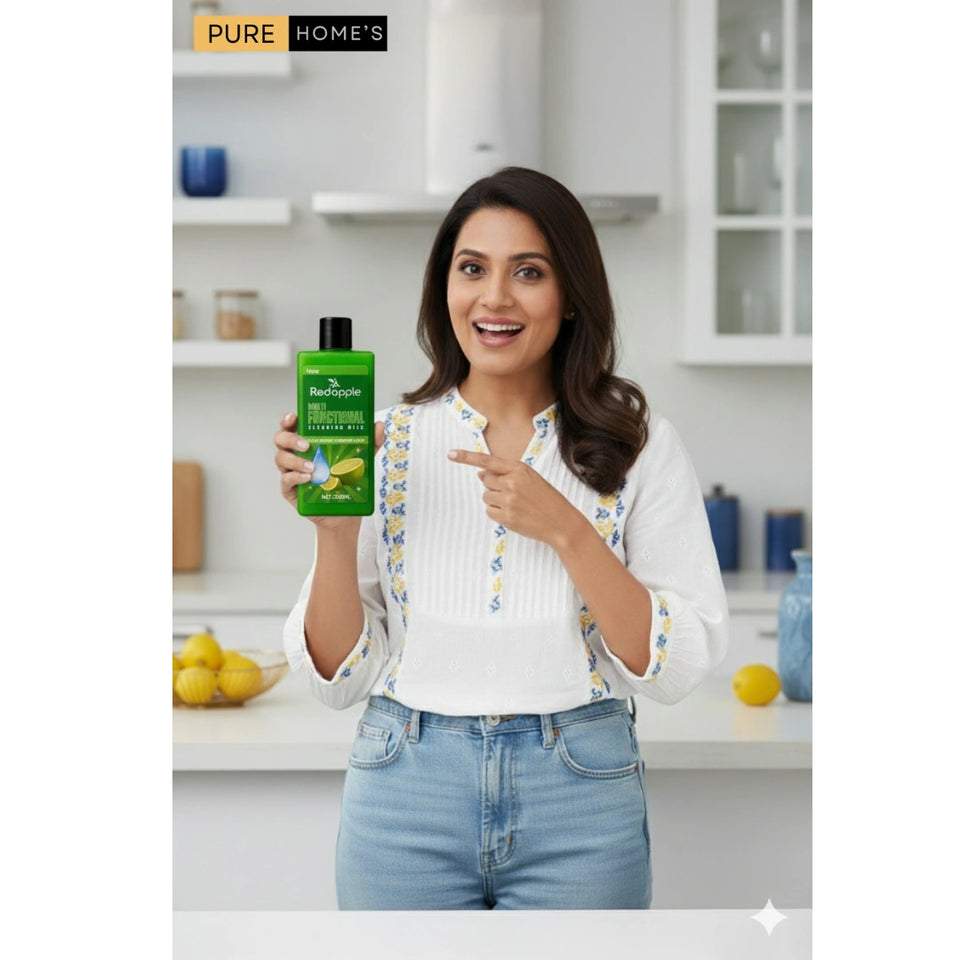 Redapple™ All-in-One  Multipurpose Kitchen Grease Cleaner (Pack Of 4) 200ml Each