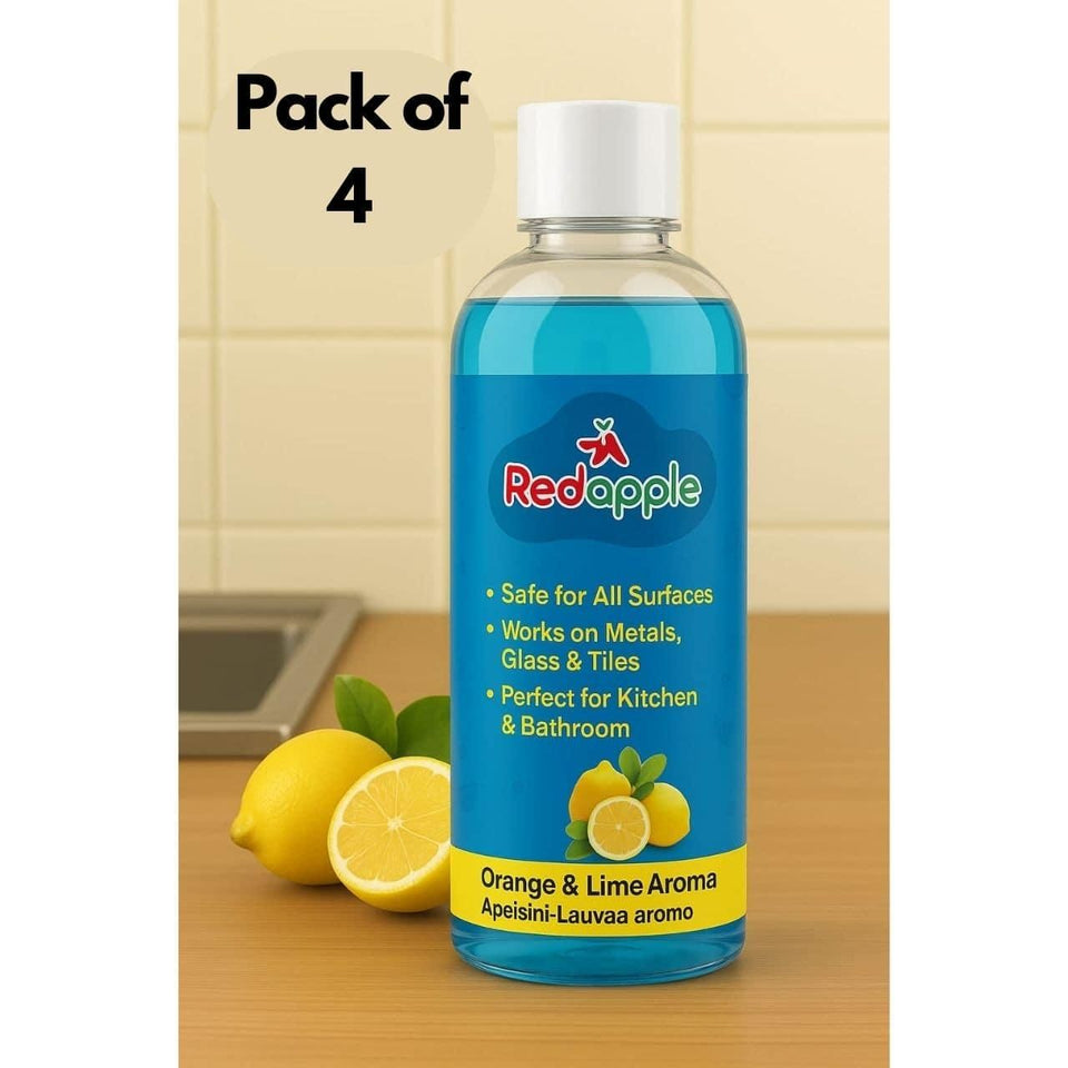 Redapple™ All-In-One Cleaner – Orange &amp; Lime Aroma (100 ml each | Pack of 4)