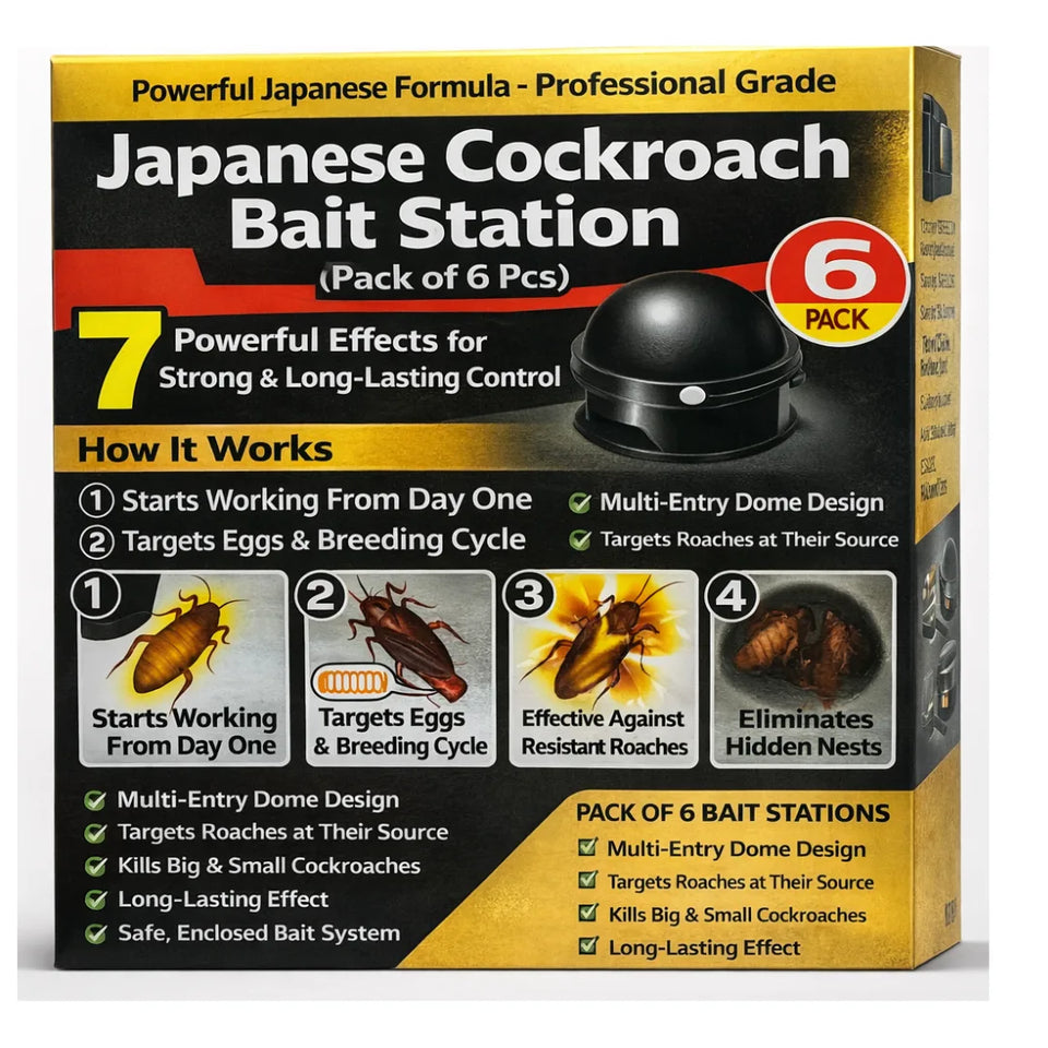 Japanese Cockroach Bait Station (Pack of 6 Pcs)