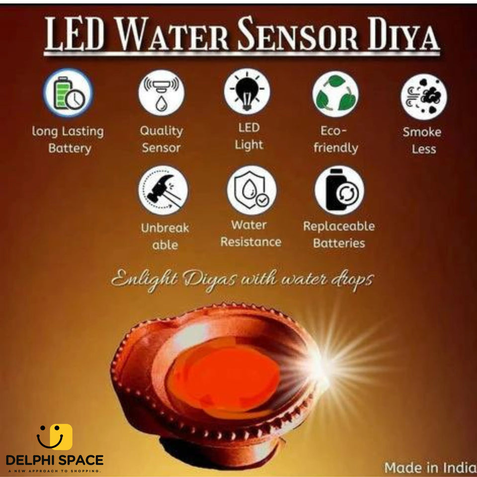 LED Light Water Sensor Diyas (Pack of 6/12/18/24)⭐️⭐️⭐️⭐️⭐️4.8/5 (7,600+ REVIEWS)