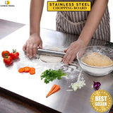 ANTI-BACTERIA Stainless Steel Chopping Kitchen Board (35x31cm)