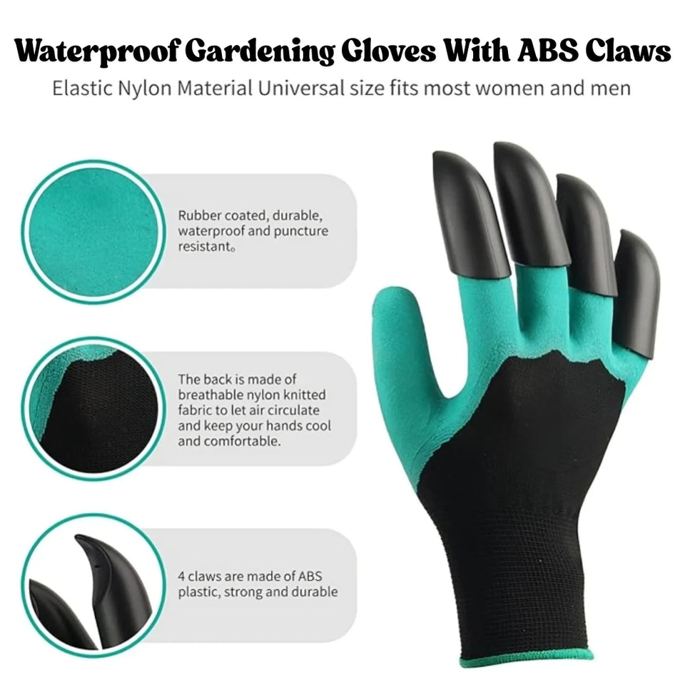 Waterproof Gardening Gloves With ABS Claws